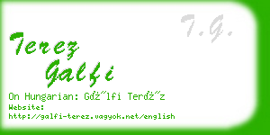 terez galfi business card